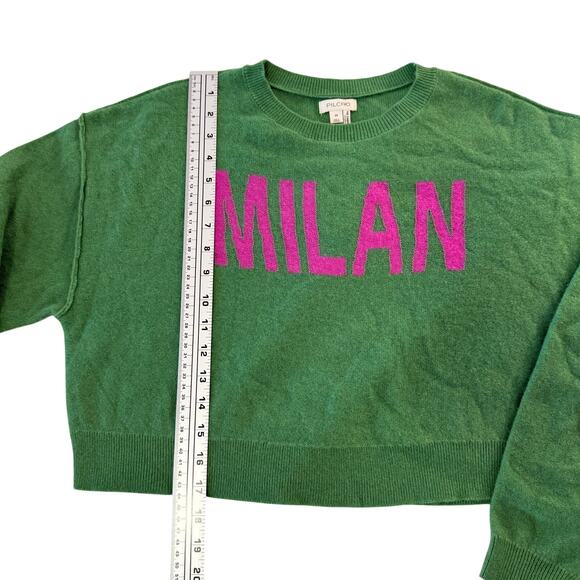 Anthropologie Pilcro Alani Green Milan The Cashmere Collection Sweater Size XS - Picture 5 of 8
